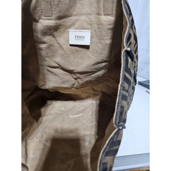 Authentic FENDI Zucca Special Shopping Tote Tobacco TOP HANDLE - Picture 10 of 12